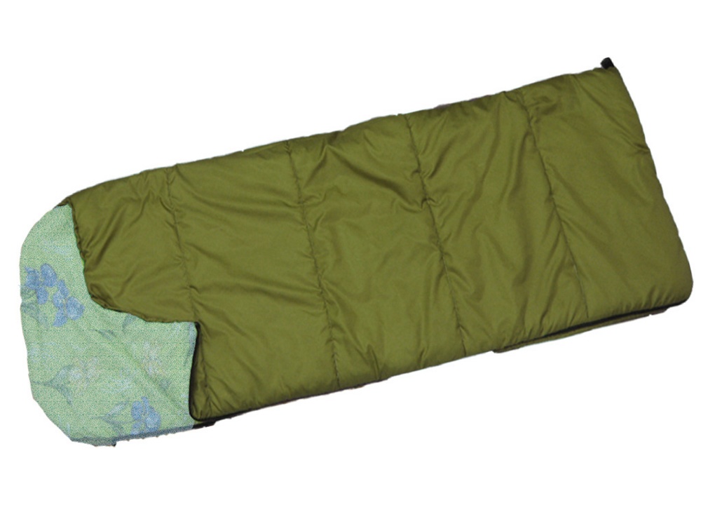 Спальный мешок туристический с подголовником, увеличенный Турлан СПФУ300 (файбертек) РБ +2 / -15 С - фото