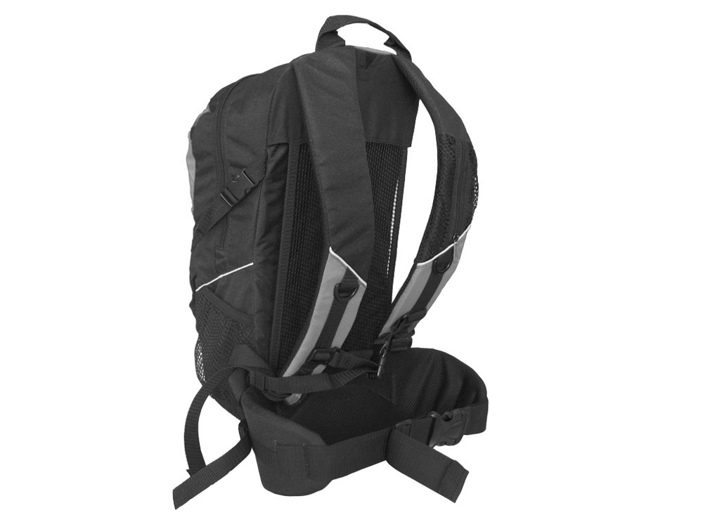 Рюкзак с вентилируемой спиной Турлан Стриж-18 л серый/черный - фото3