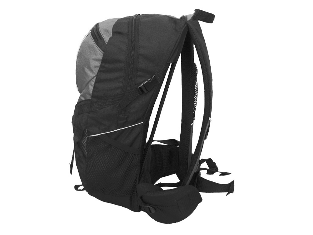 Рюкзак с вентилируемой спиной Турлан Стриж-18 л серый/черный - фото