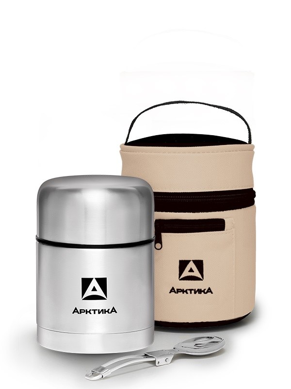 Термос с широким горлом в чехле 500 мл Арктика 301-500А  - фото