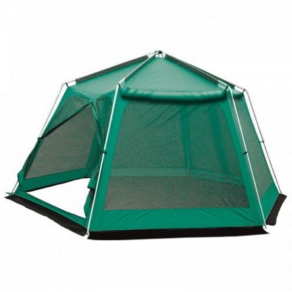 Тент-шатер туристический Tramp Lite MOSQUITO GREEN (370х420х225) - фото