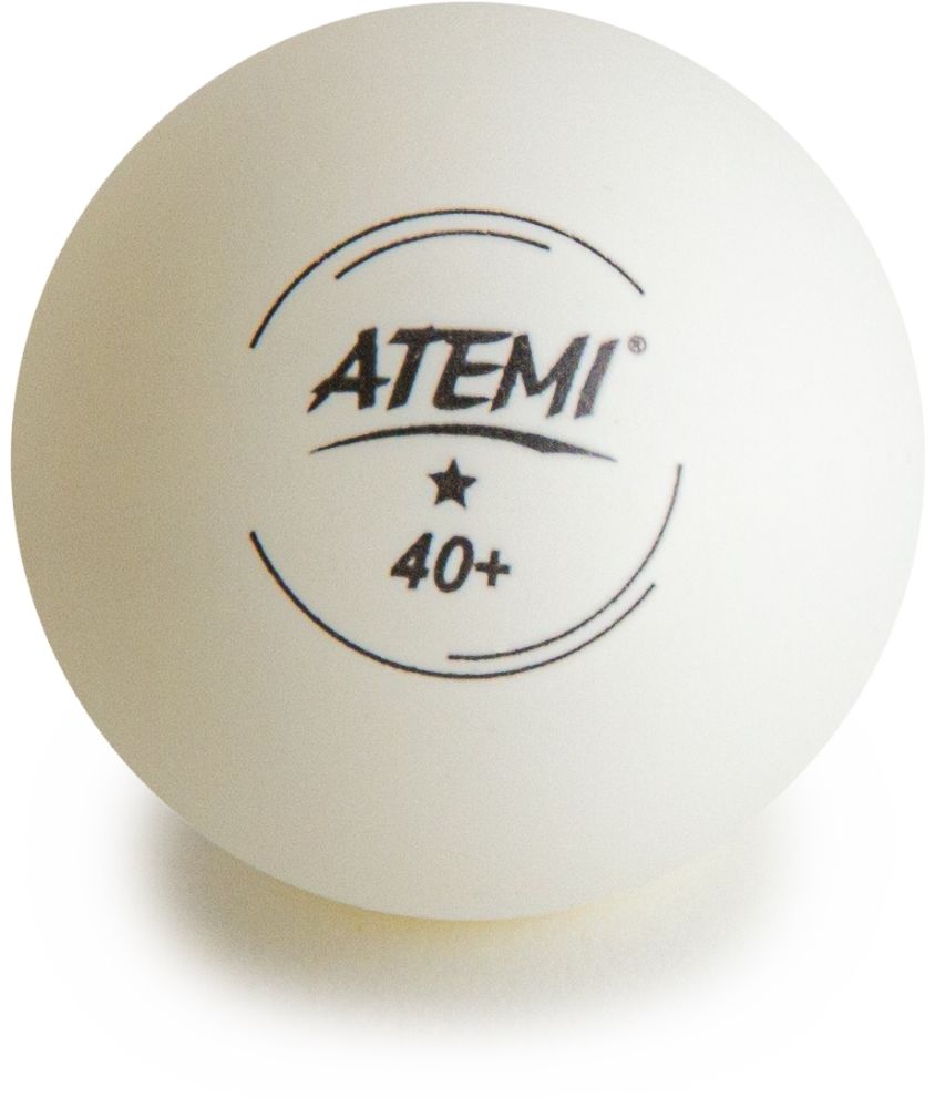 Мячи для настольного тенниса Atemi 1* белые (6 шт) - фото2
