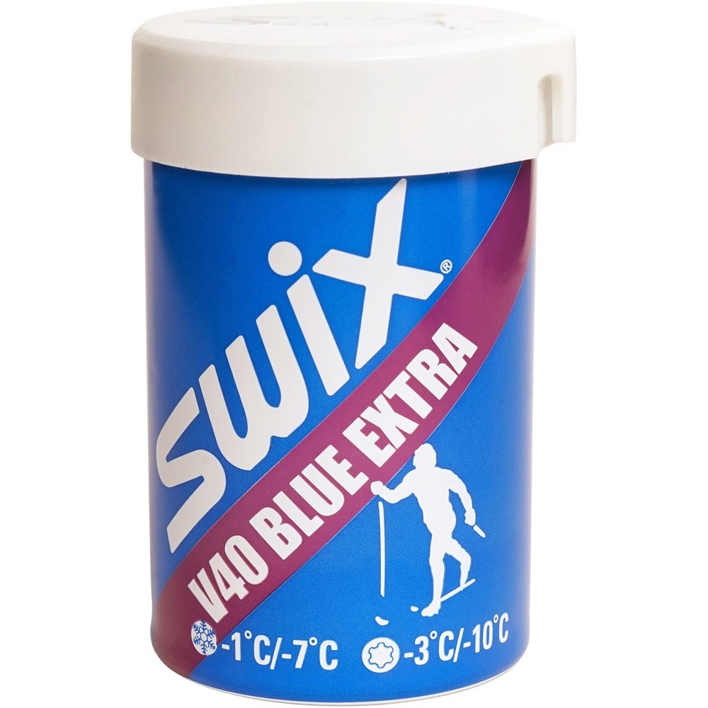 Мазь держания лыжная Swix V40 Blue Extra Hardwax -1/-7C, 45 гр. - фото