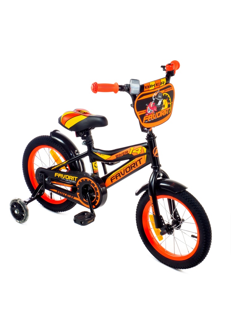 Детский велосипед Favorit Biker 14 BIK-14OR оранжевый - фото2