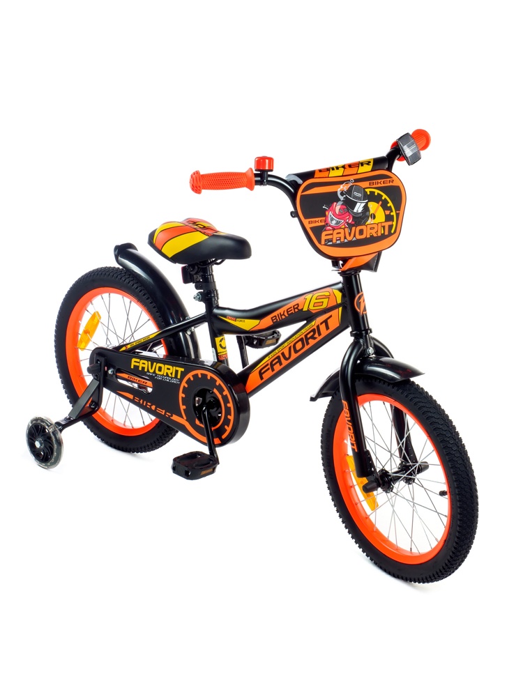 Детский велосипед Favorit Biker 16 BIK-16OR оранжевый - фото2