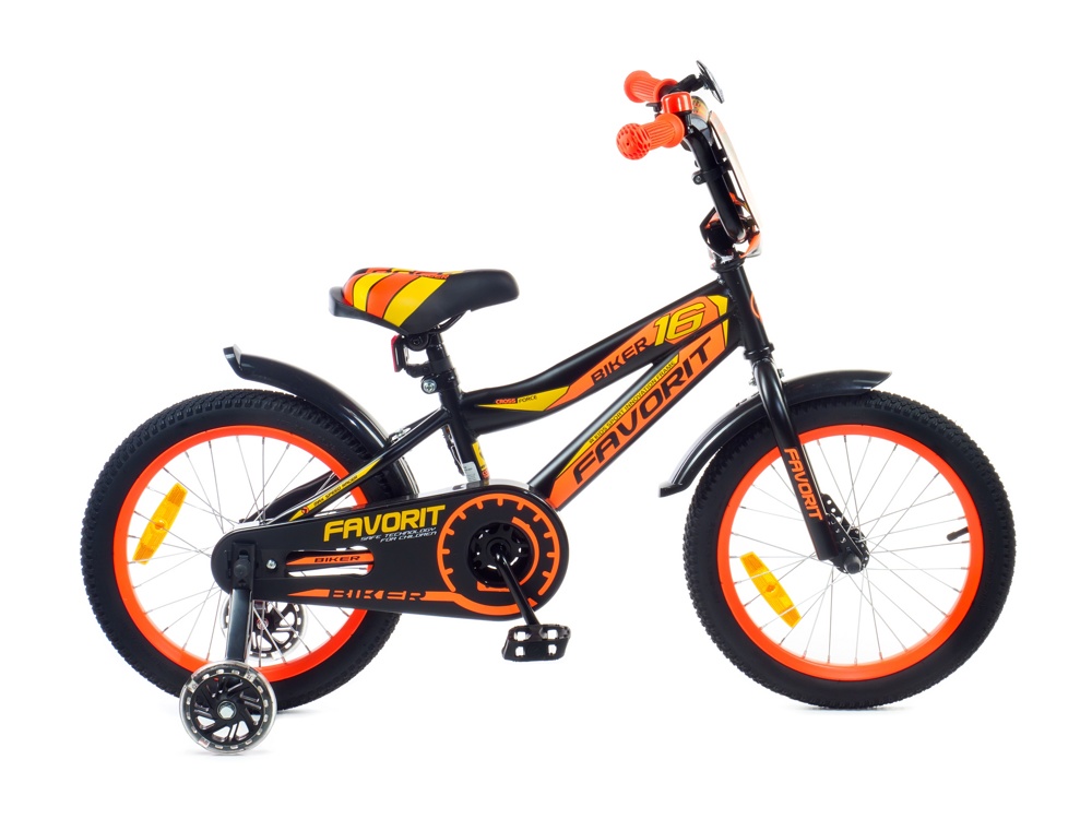 Детский велосипед Favorit Biker 16 BIK-16OR оранжевый