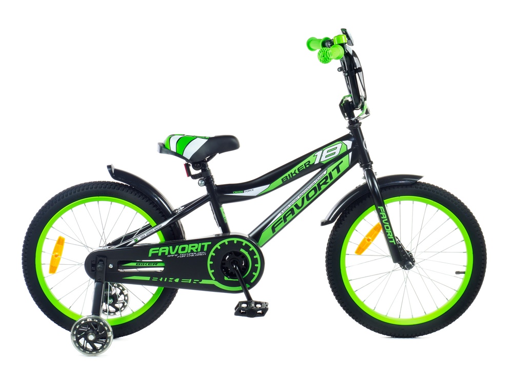 Детский велосипед Favorit Biker 18 BIK-18GN зеленый