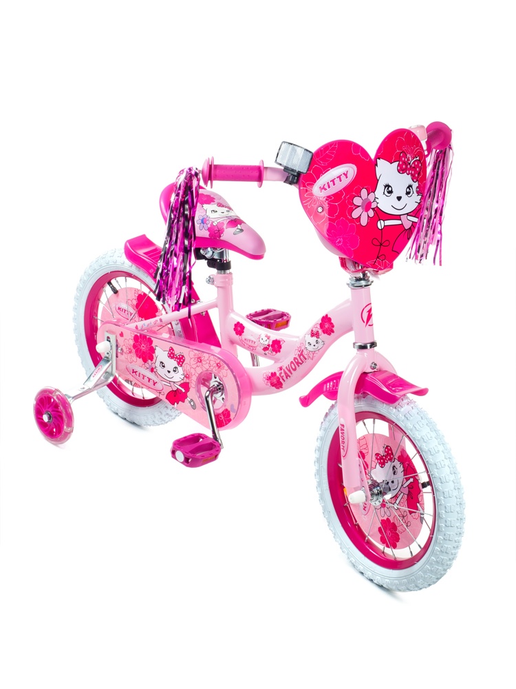 Детский велосипед Favorit Kitty 14 KIT-14PN розовый - фото2