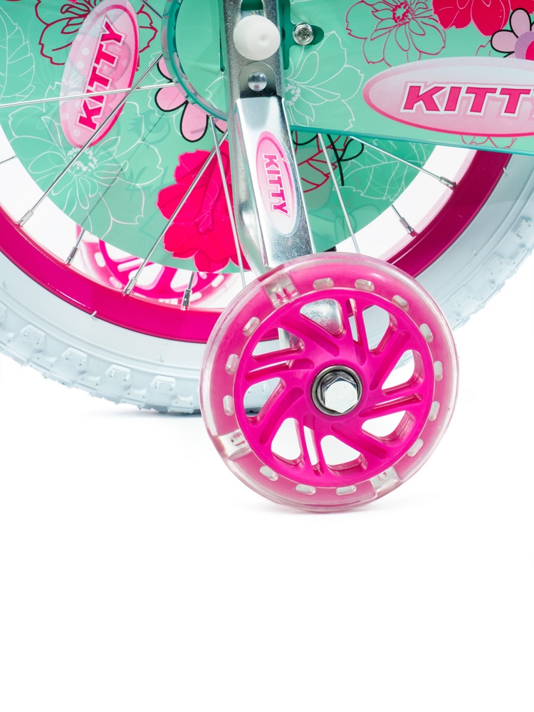 Детский велосипед Favorit Kitty 16 KIT-16GN розовый/бирюзовый