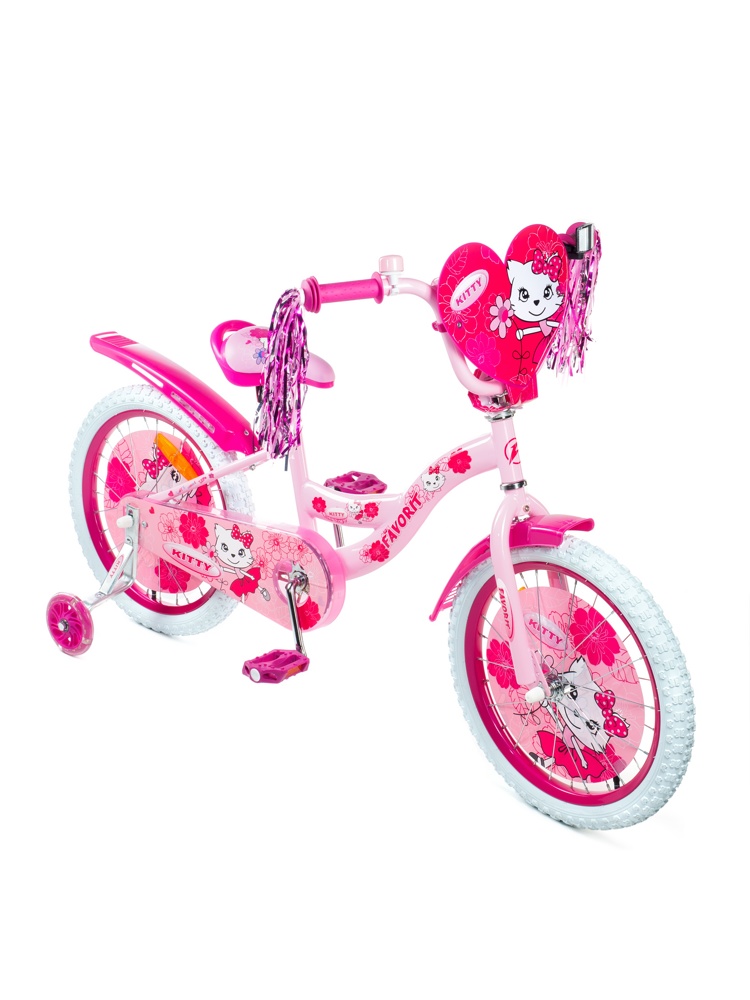 Детский велосипед Favorit Kitty 18 KIT-18PN розовый - фото2