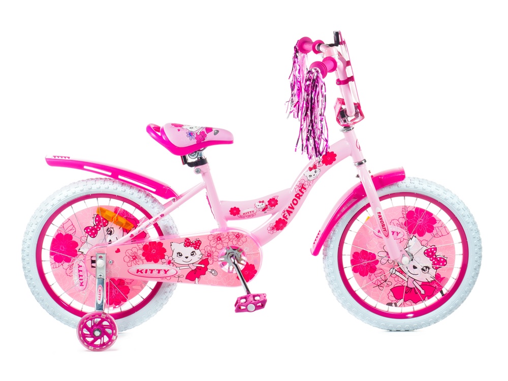 Детский велосипед Favorit Kitty 18 KIT-18PN розовый - фото3