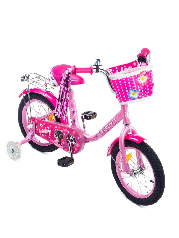 Детский велосипед Favorit Lady 14 LAD-14MG сиреневый