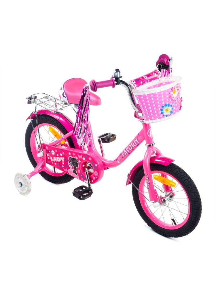 Детский велосипед Favorit Lady 14 LAD-14RS розовый