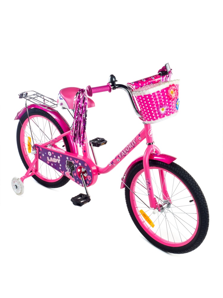 Детский велосипед Favorit Lady 20 LAD-20RS розовый/малиновый - фото2
