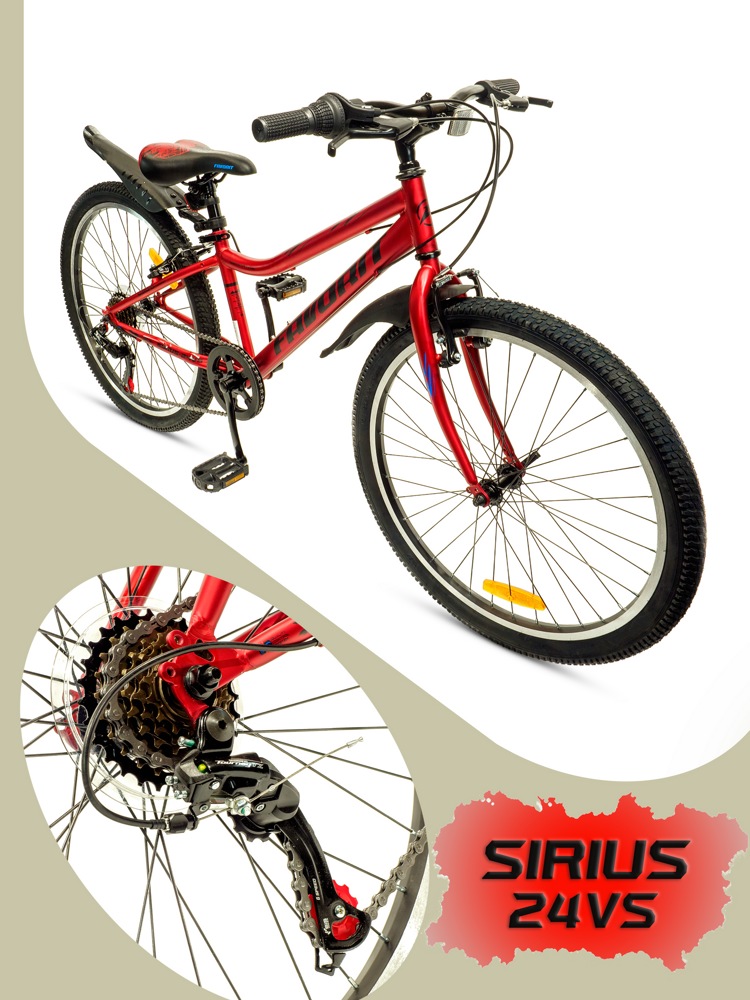 Велосипед Favorit Sirius 24VS SIR24V12RD - фото
