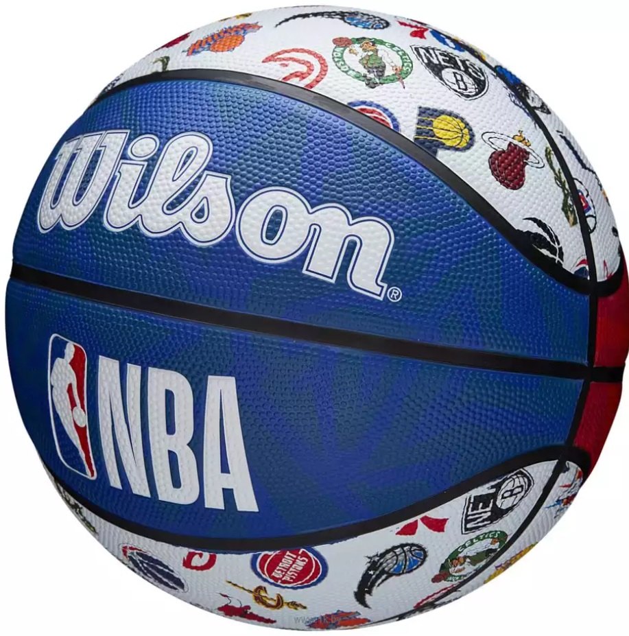 Мяч баскетбольный №7 Wilson NBA All Team Rubber - фото2