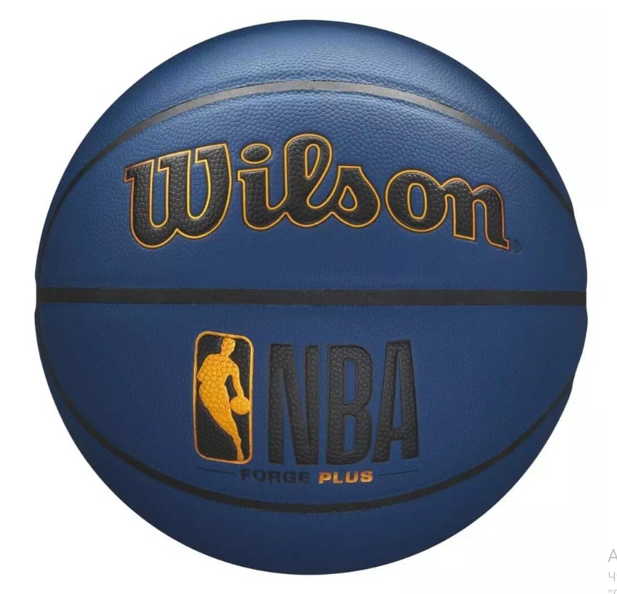 Мяч баскетбольный №7 Wilson NBA Forge Plus Blue - фото