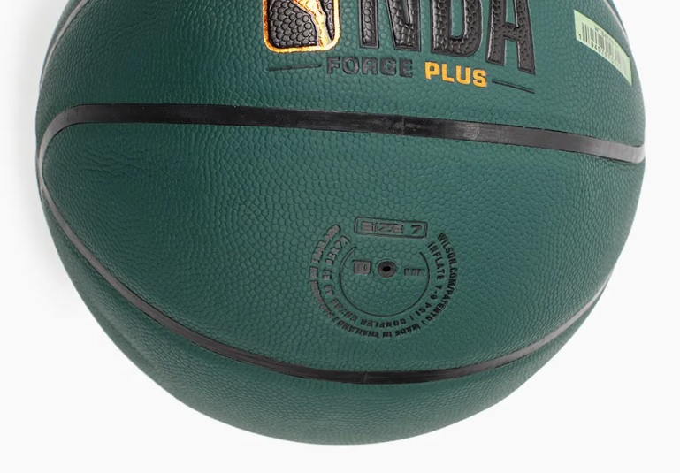 Мяч баскетбольный №7 Wilson NBA Forge Plus Green - фото4