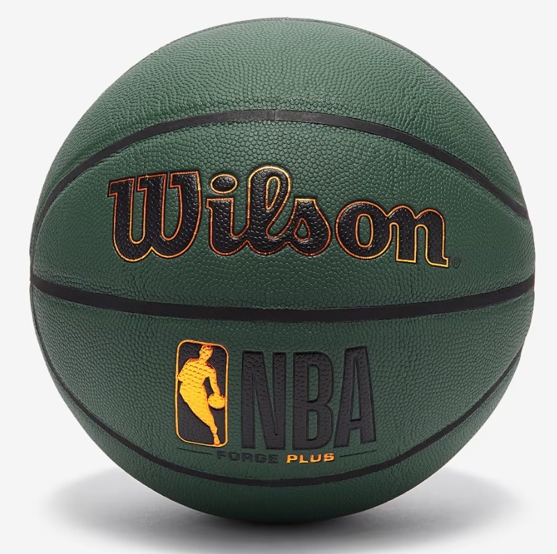 Мяч баскетбольный №7 Wilson NBA Forge Plus Green - фото