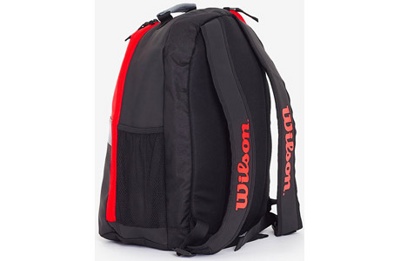 Рюкзак-сумка теннисная Wilson Clash Junior Backpack WR8002601001 (черный/красный) - фото3