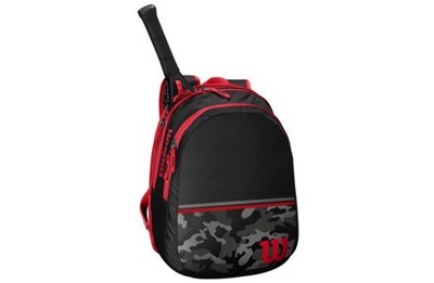 Рюкзак-сумка теннисная Wilson Junior Backpack WR8002901001 (черный/красный) - фото