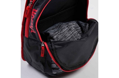 Рюкзак-сумка теннисная Wilson Junior Backpack WR8002901001 (черный/красный)