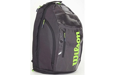 Рюкзак-сумка теннисная Wilson Super Tour Backpack WR8004301001 (черный/зеленый) - фото