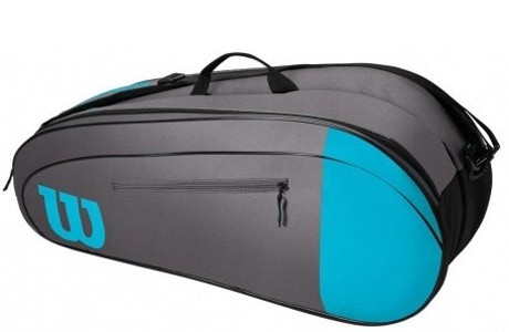 Чехол-сумка для ракеток Wilson Team 6 Pack WR8009802001 (голубой/серый) - фото2