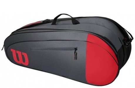 Чехол-сумка для ракеток Wilson Team 6 Pack WR8009803001 (красный/серый) - фото2