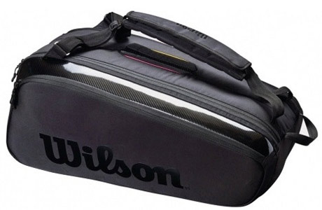 Чехол-сумка для ракеток Wilson Super Tour Pro Staff 9 Pack WR8010601001 (черный) - фото
