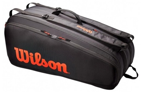 Чехол-сумка для ракеток Wilson Tour 12 Pack WR8011201001 (черный/красный) - фото2