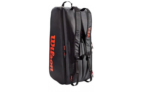Чехол-сумка для ракеток Wilson Tour 12 Pack WR8011201001 (черный/красный) - фото3