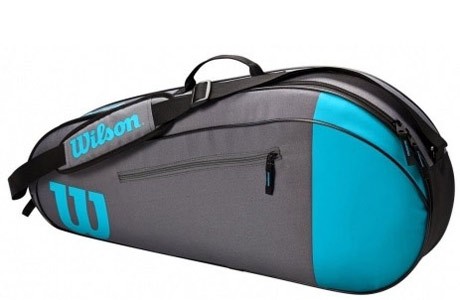 Чехол-сумка для ракеток Wilson Team 3 Pack WR8011501001 (голубой/серый) - фото2