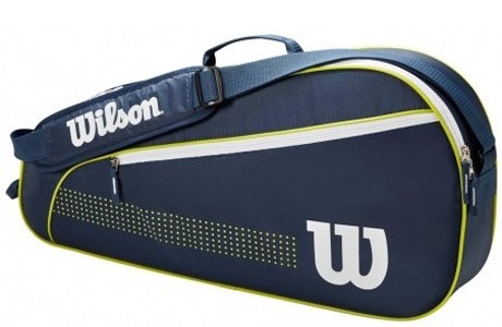 Чехол-сумка для ракеток Wilson Junior 3 Pack WR8012801001 (синий/лайм/белый) - фото2