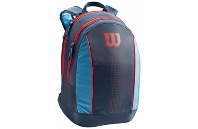 Рюкзак-сумка теннисная Wilson Junior Backpack WR8012901001 (синий/голубой/оранжевый) - фото