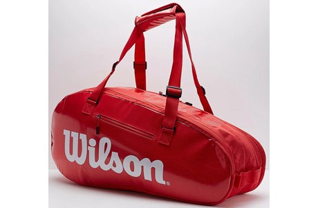 Чехол-сумка для ракеток Wilson Super Tour 2 Comp Small 6 Pack WRZ840803 (красный) - фото2