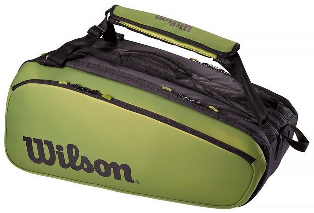 Чехол-сумка для ракеток Wilson Super Tour Blade 15 Pack (зеленый/черный)