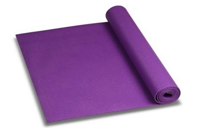 Гимнастический коврик для йоги, фитнеса INDIGO YG05-PU 5мм (фиолетовый) - фото