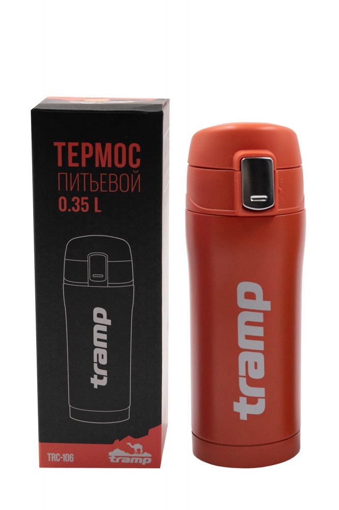 Термокружка Tramp 0,35 л (оранжевый) TRC-106о - фото