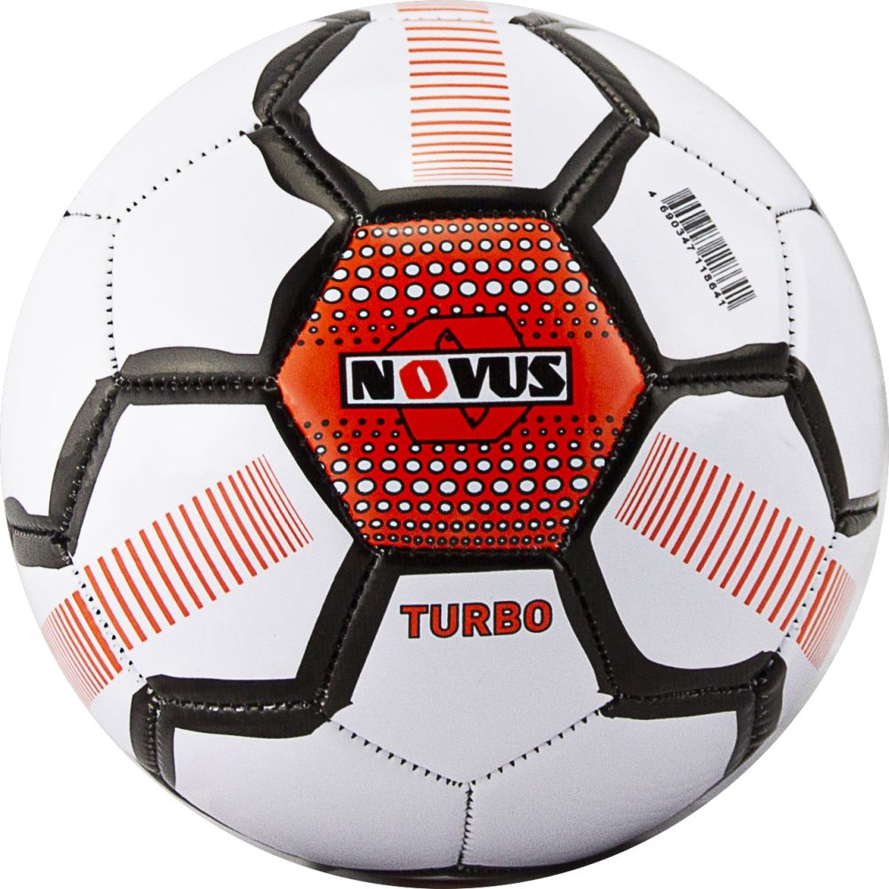 Мяч футбольный Novus Turbo №5 white/blak/orange